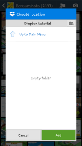 Dropbox empty folder