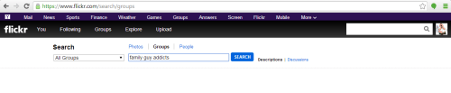 Flickr Group search