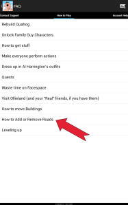 How To Add or Remove Roads Menu