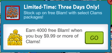 3 day clam sale