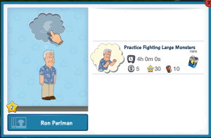 Ron Perlman Practice Fighting Large Monsters