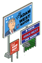 Mayor West Election Sign