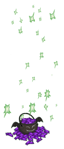 Not-a-Finger Black Bat Candy Bucket Sparklies