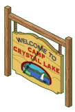 Camp Crystal Lake Sign Jason Vorhees