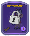 Slutty Cat Meg Locked