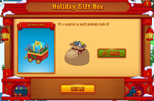 Holiday Gift Box Open Me