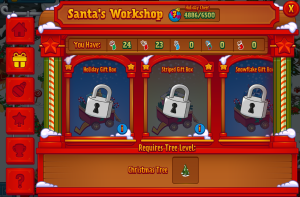 Locked Gift Boxes Santa's Workshop