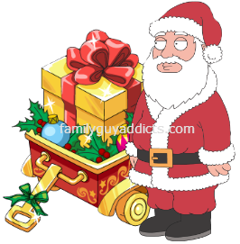 Santa in a Gold Box