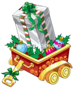 Silver Gift Box in Wagon