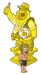 King Butt and Gold Adventure Peter Trophy