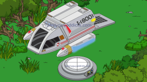 Shuttle in Quahog with Replicator Empty