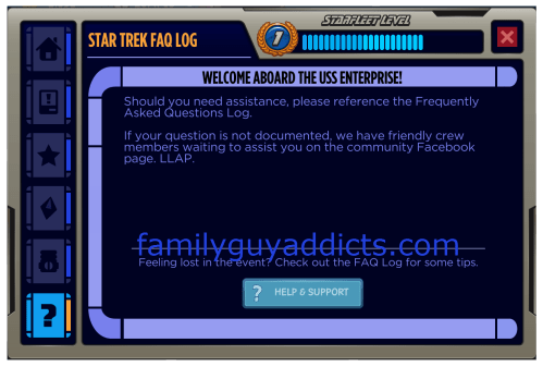Star Trek FAQ Log