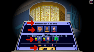 Transporter Away Mission Info Screen