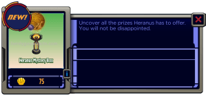 Heranus Mystery Box Menu