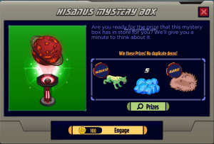 Hisanus Mystery Box Pop Up