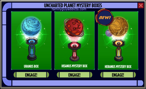Uncharted Planet Mystery Box Enterprise pop up