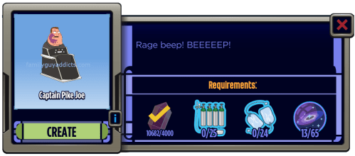 Captain Pike Joe Menu