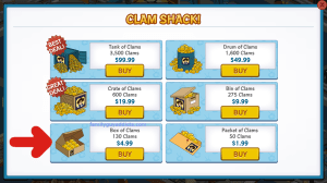 Clam Shack 4.99