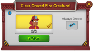 Clear Crazed Fire Creature