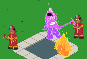 Crazed Fire Creature and Fire Captains