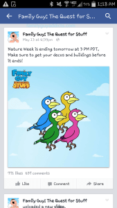 Facebook Nature Event Ending