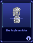 Silver Borg Bertram Statue