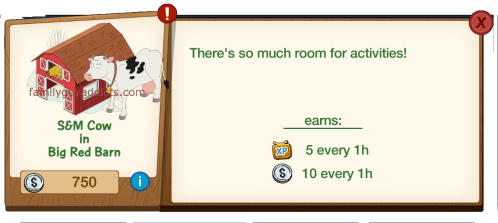 S&M Cow in Big Red Barn