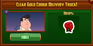 Clear Gold Cookie Delivery Truck
