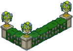 Fancy Hedge Fence Linked