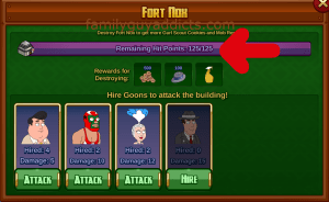 Fort Nox Hit Points Remaining