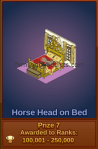 Horse Head on Bed Prize #7