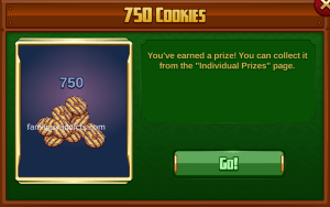 Individual Leaderboard You Won 750 Cookies