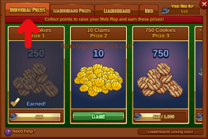 Individual Prizes Leaderboard