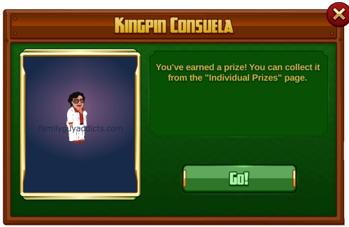 Kingpin Consuela Won In Game Pop Up