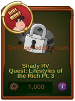 Locked Shady RV 1000 Cookies