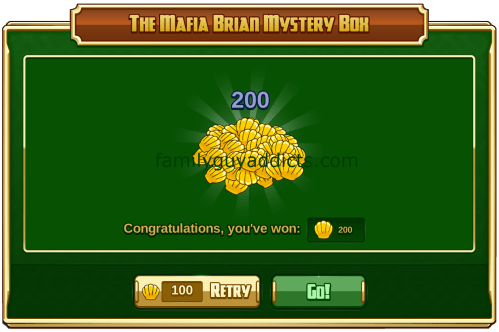 Mafia Brian Mystery Box Prize Won