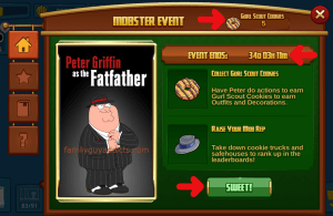 Mobster Event Menu Home Page Info