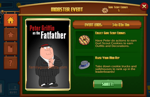 Mobster Event Menu Home Page