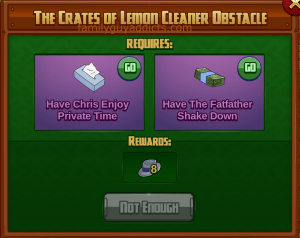 The Crates of Lemon Pledge Cleaner Obstacle Raid #2