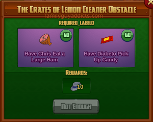 The Crates of Lemon Pledge Cleaner Obstacle Raid #3