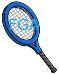 Blue Tennis Racket