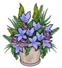 Consolation Wreaths Purple Flower Pot