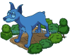 Blue Doberman Statue