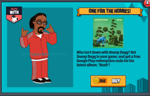 Snoop Dogg Pop Up One For the Homies