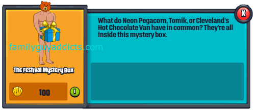 The Festival Mystery Box Menu