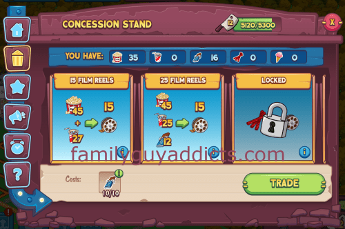 25 Reels Concession Stand