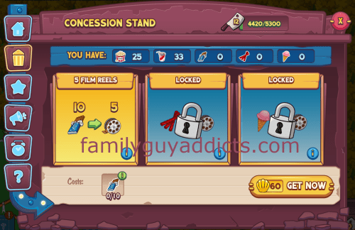 5 Reels Concession Stand