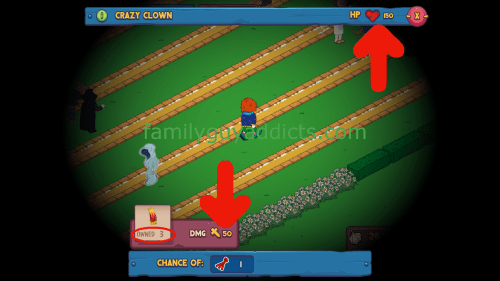 Crazy Clown Pop Up Screen