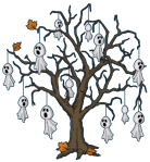 Decorated Ghost Tree