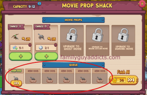 Movie Prop Shack Queue